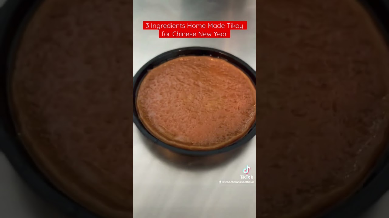 3 Ingredients HOME MADE TIKOY for CHINESE New year!  #chinesenewyear  #2022 #tikoy #homemade