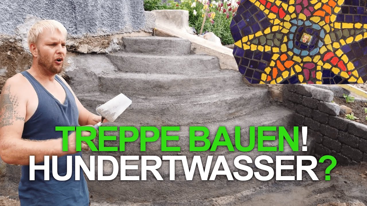 Garten und Umbauten - Alltag Vlog 14 / Halb Runde Treppe betonieren im Garten / Garten Update