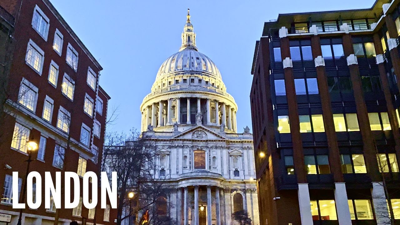 Walking London&rsquo;s Landmarks | St Paul's and Millennium Bridge | London Walk 4K