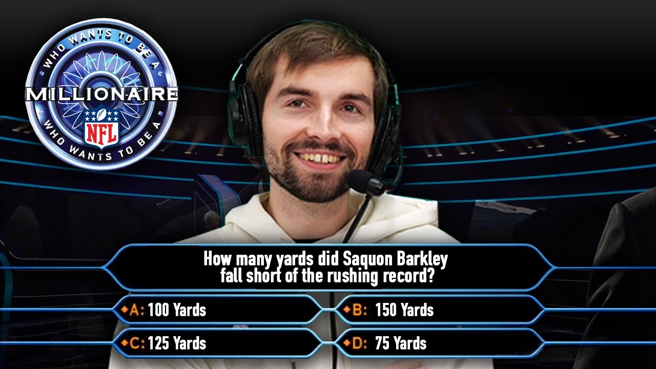Who Wants to be a Millionaire! | NFL Trivia Edition