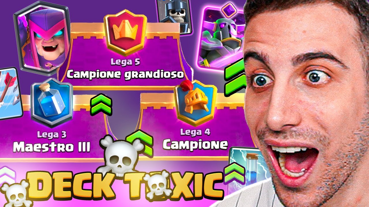 Riesco a SCALARE con un Deck TOXIC in Ranked? Clash Royale ITA!