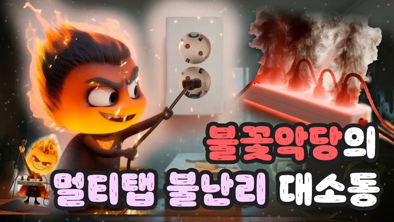[달려라 일구] 2화｜😈불꽃악당 불꼬미의 ⚡멀티탭 불난리 대소동 ⚡