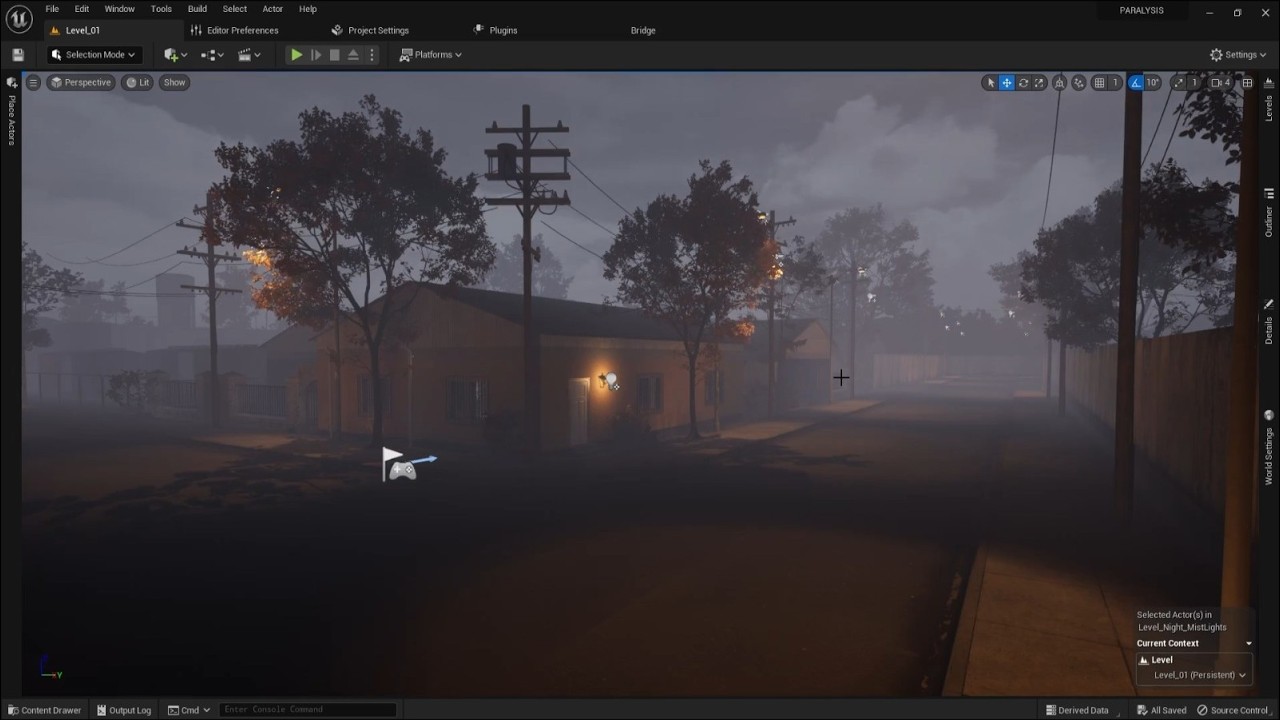 PARALYSIS Short Film - Art Direction - Vegetation and Atmospheres in Unreal Engine