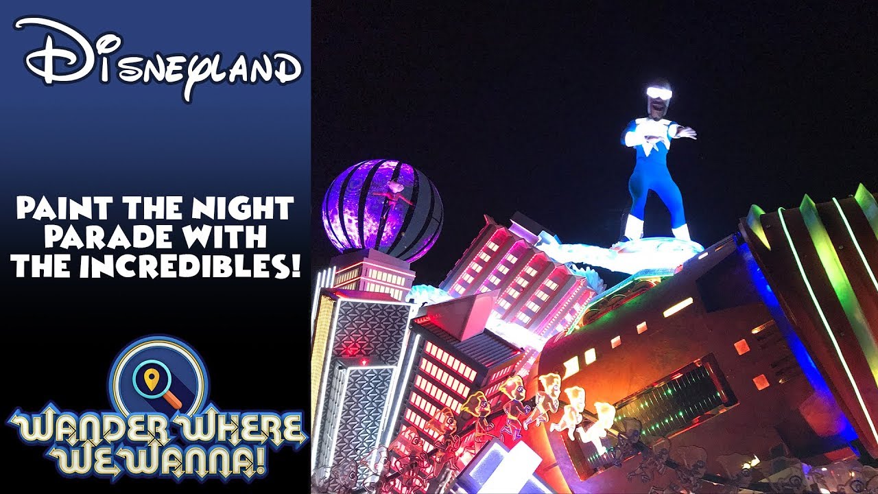 Paint The Night Parade With Incredibles At Disneyland