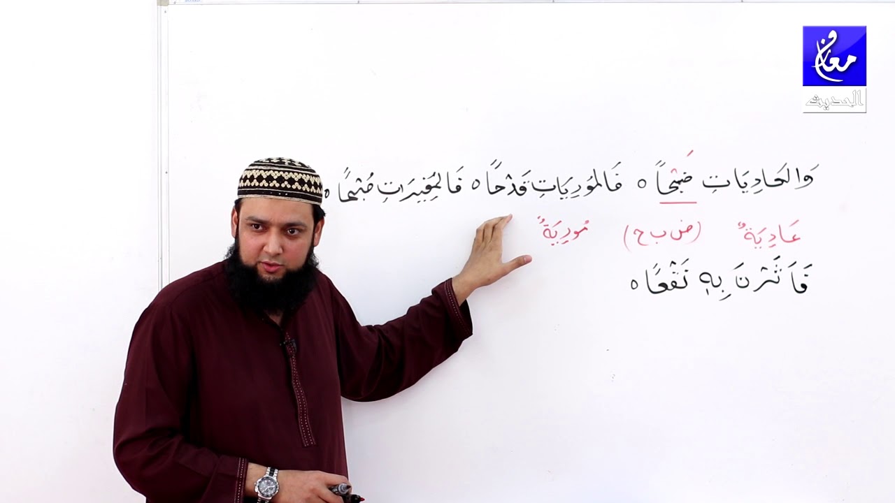 100 Surah Al Aadiaat and 99 Surah Al Zilzal grammar and translation