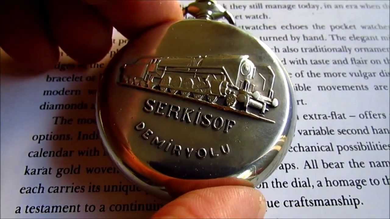 Serkisof Turkish Rail Way pocket watch