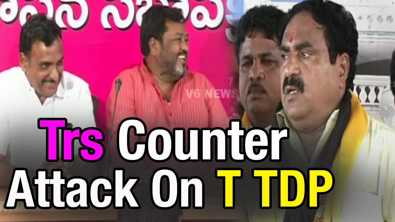 TRS leaders counter attack on TDP leaders (09-03-2015)