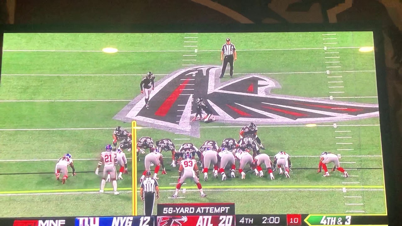 Giorgio Tavecchio nails career long 56 yard field goal