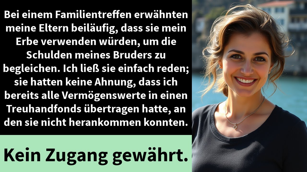 Bei einem Familientreffen erwähnten meine Eltern beiläufig, dass sie mein Erbe verwenden würden,
