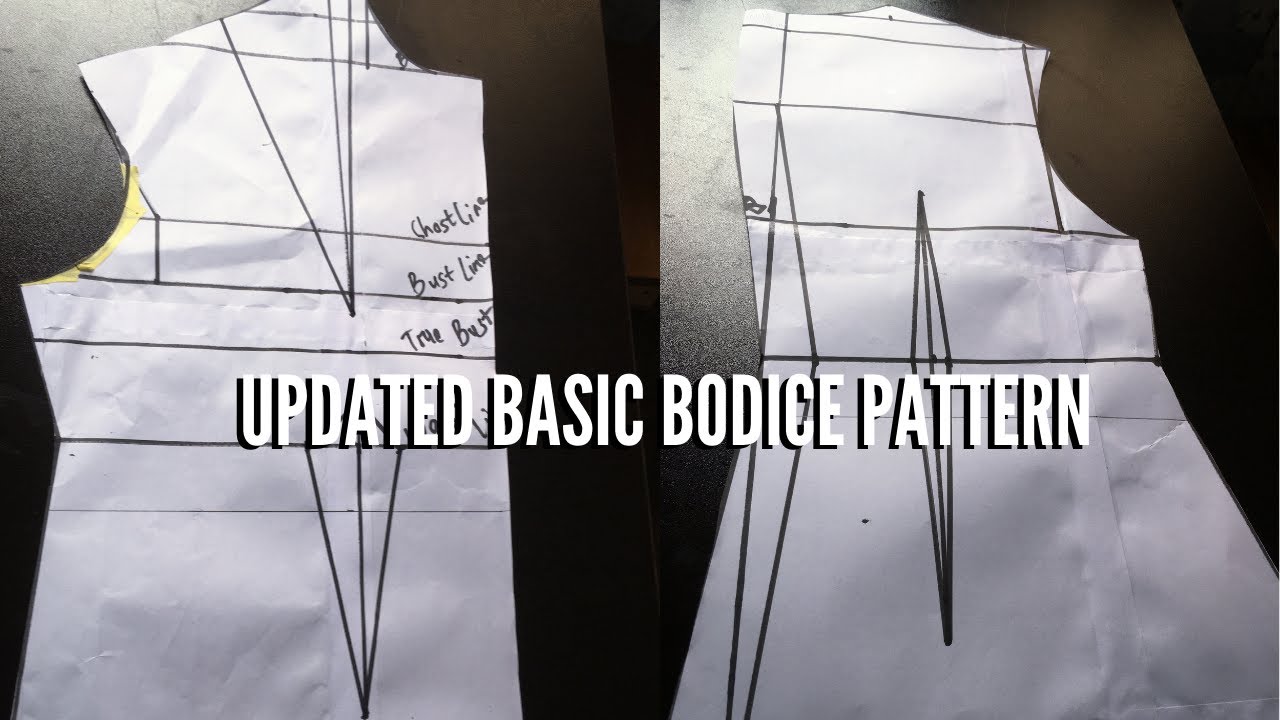 HOW TO DRAFT A BASIC BODICE PATTERN FOR BEGINNERS (UPDATED AND DETAILED)| PATTERN DRAFTING TUTORIAL
