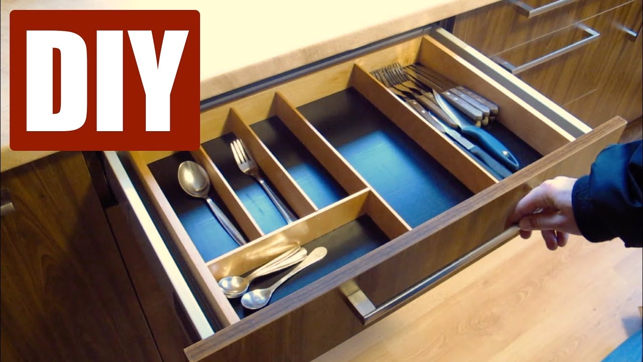 How to make a SIMPLE silverware tray - #DIY