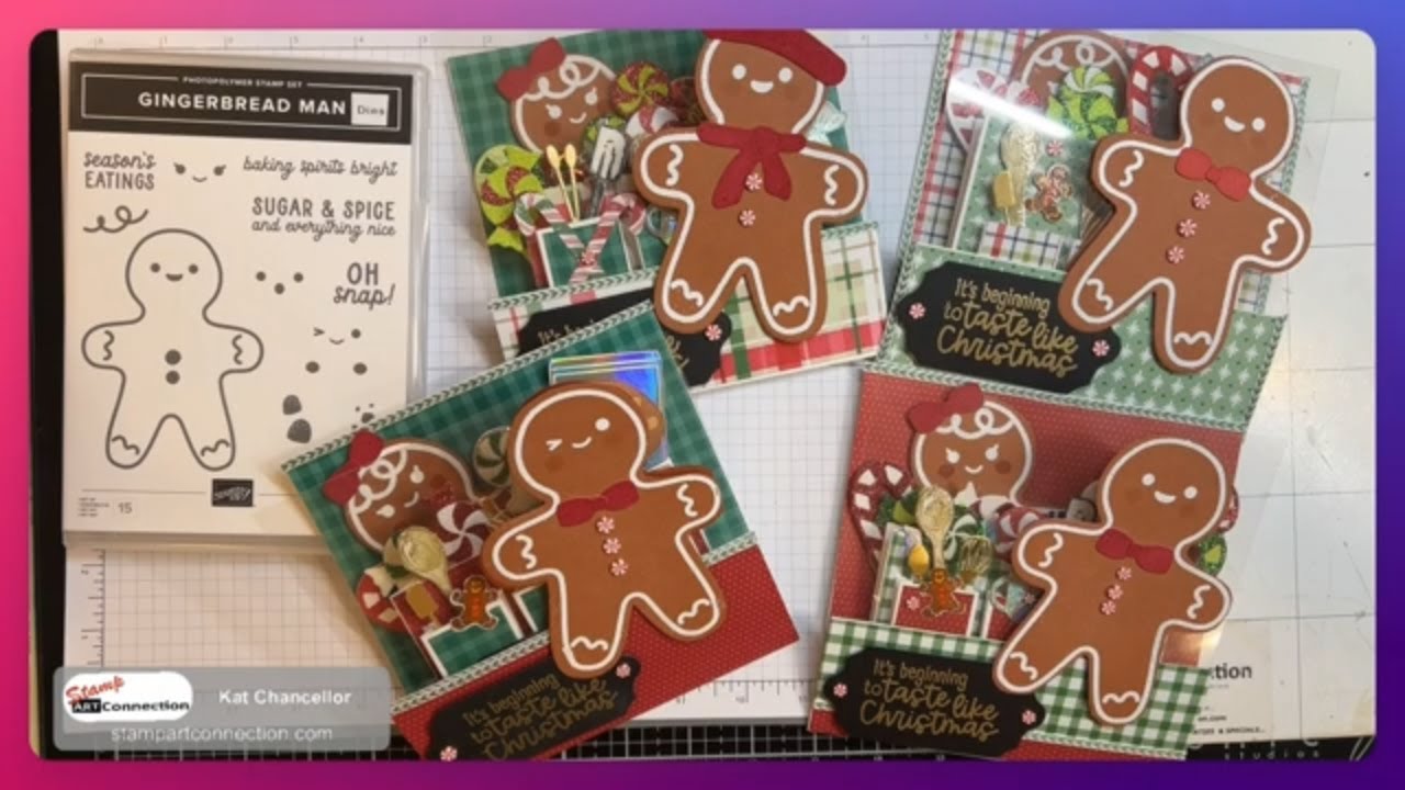 How to Make a Magic Pop Up Gingerbread Card featuring the Gingerbread Man Bundle