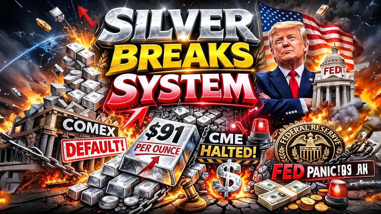 Silver $91 EXPLOSION! CME Trading HALTED, COMEX Default, Fed Panic