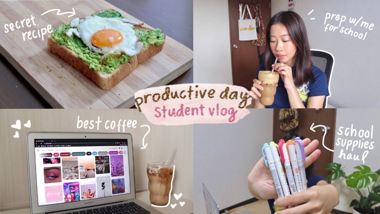student vlog | how i prep for online classes + school supplies haul!