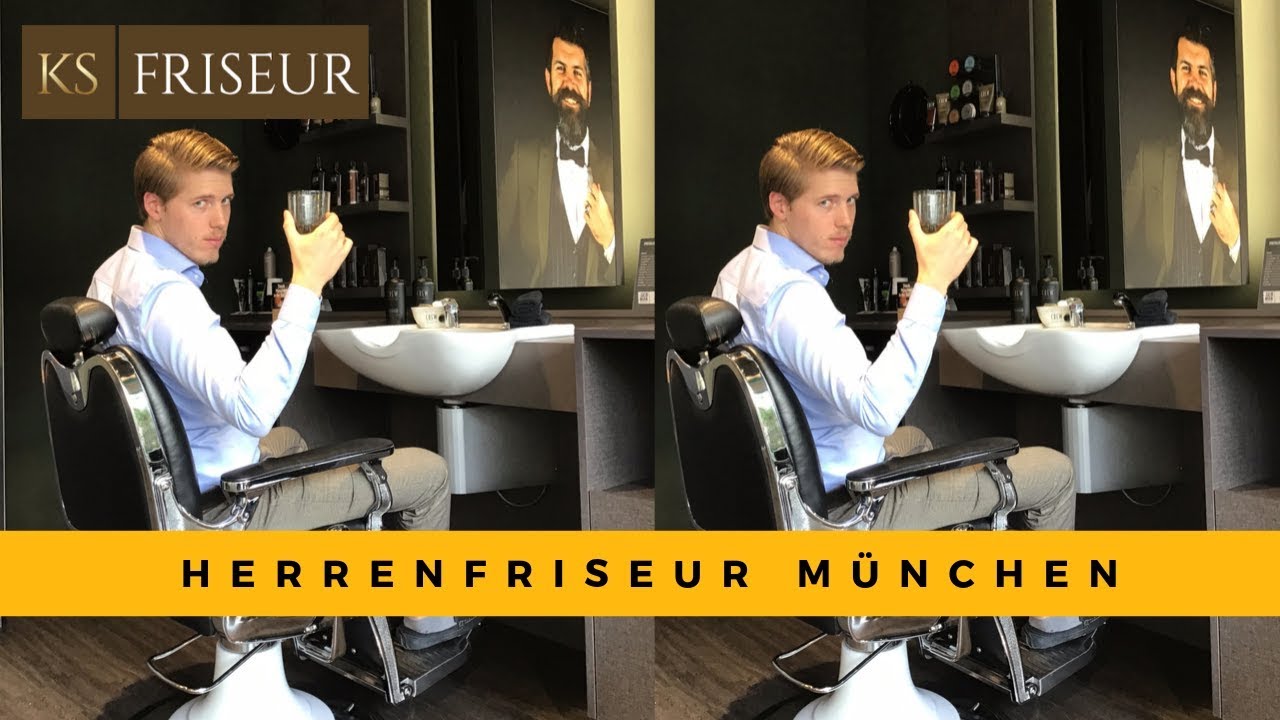 Herrenfriseur M&uuml;nchen mit dem Barbier bei KS Friseur M&uuml;nchen