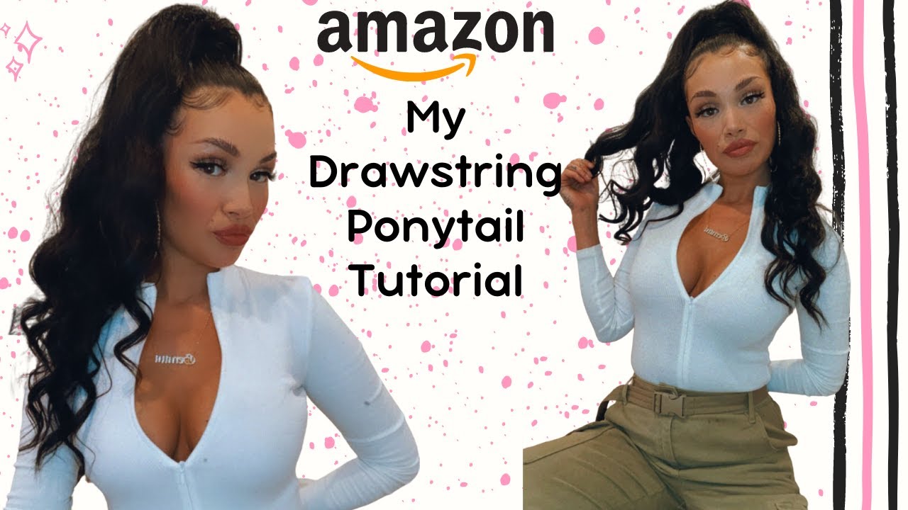 Best 🤩 Drawstring Ponytail from Amazon - Catch a Sugar Daddy with this Hair 😌