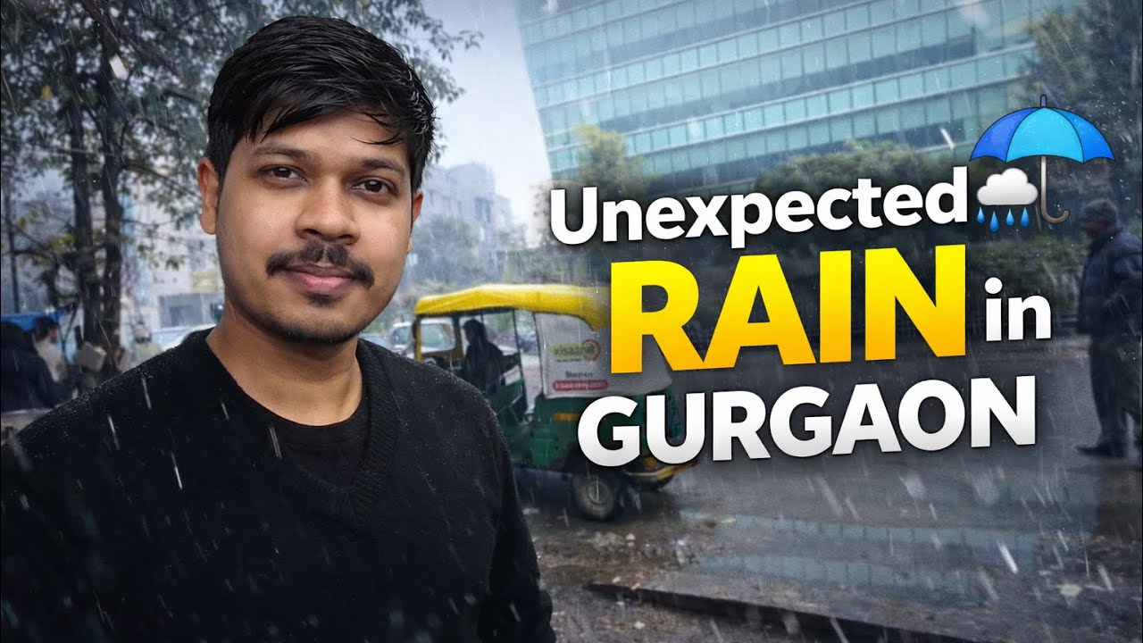 Unexpected Rain in Gurgaon 🌧️ | Daily Vlog 16
