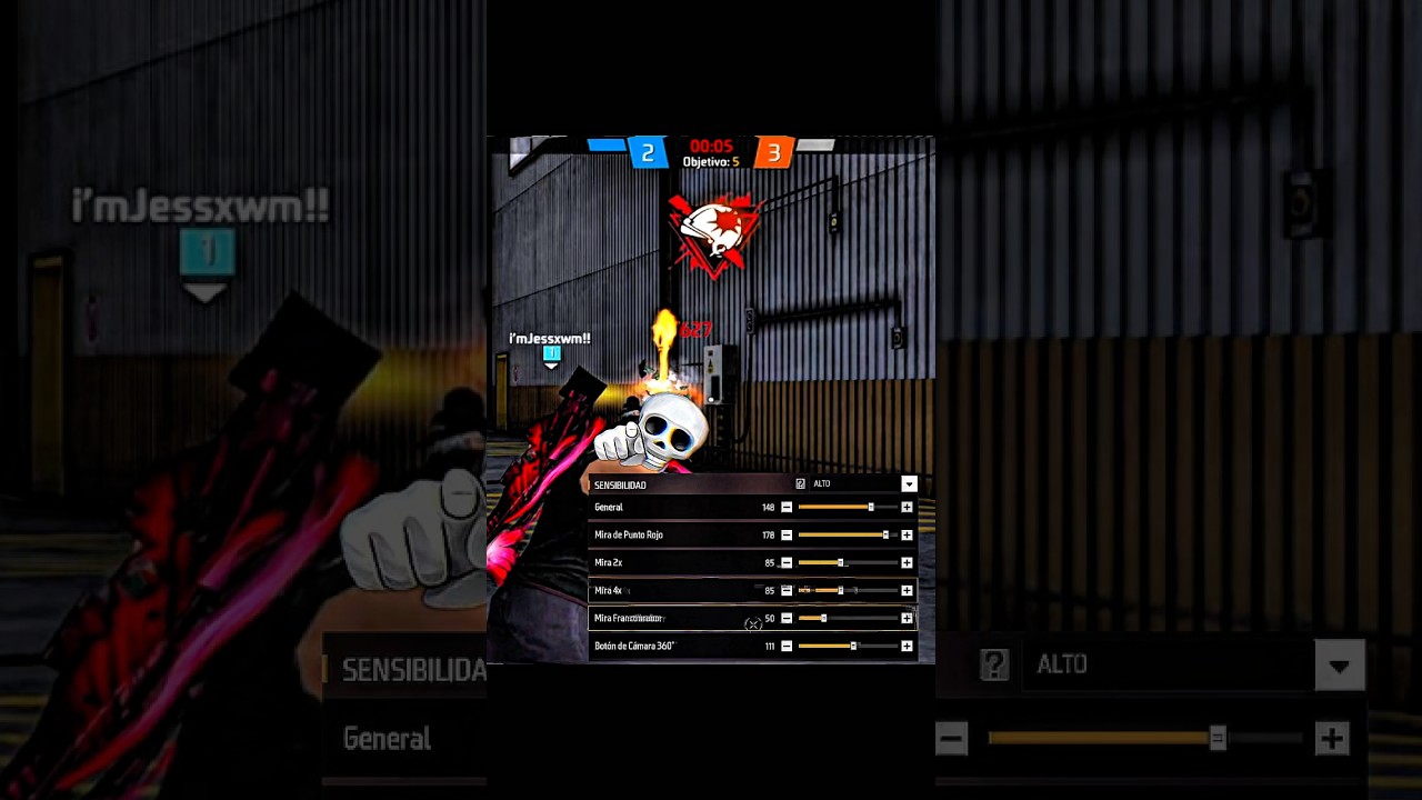 FREESTYLE SENSI 💀🇧🇷 #aimbotpotente #freefire