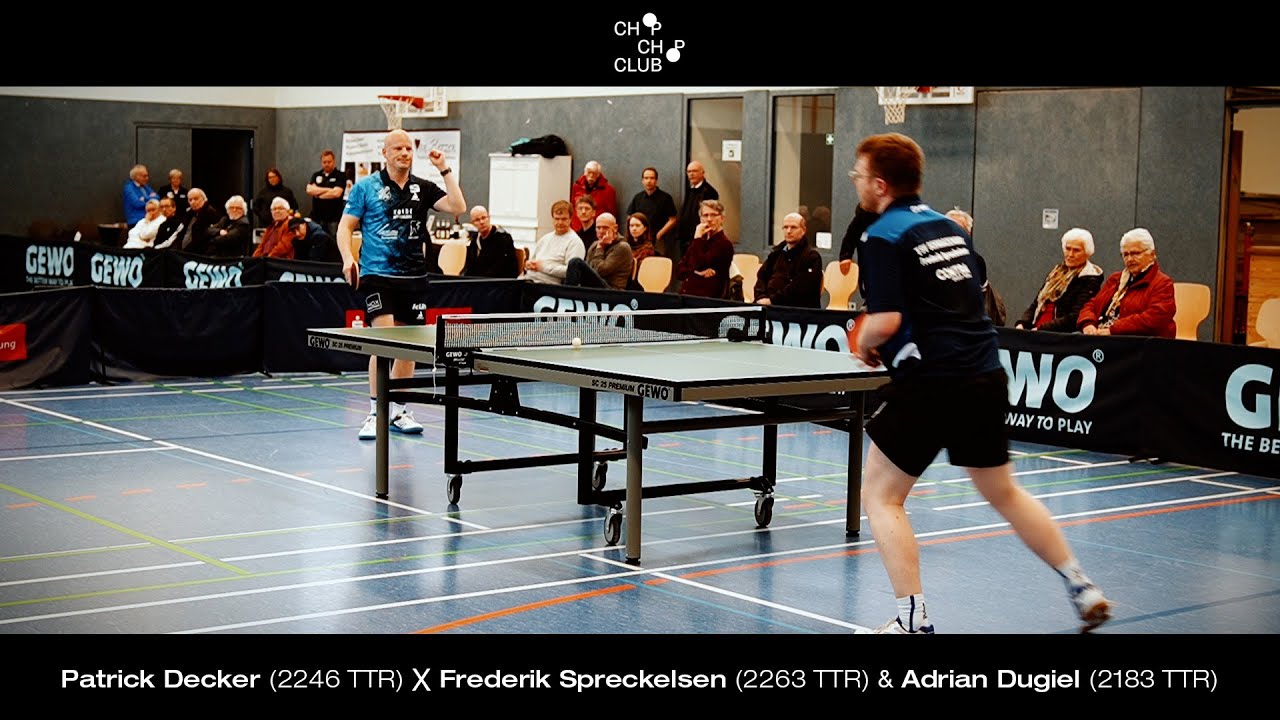 Patrick Decker vs. Dugiel & F. Spreckelsen (Borsum X Schwarzenbek | 3. Tischtennis Bundesliga Nord)