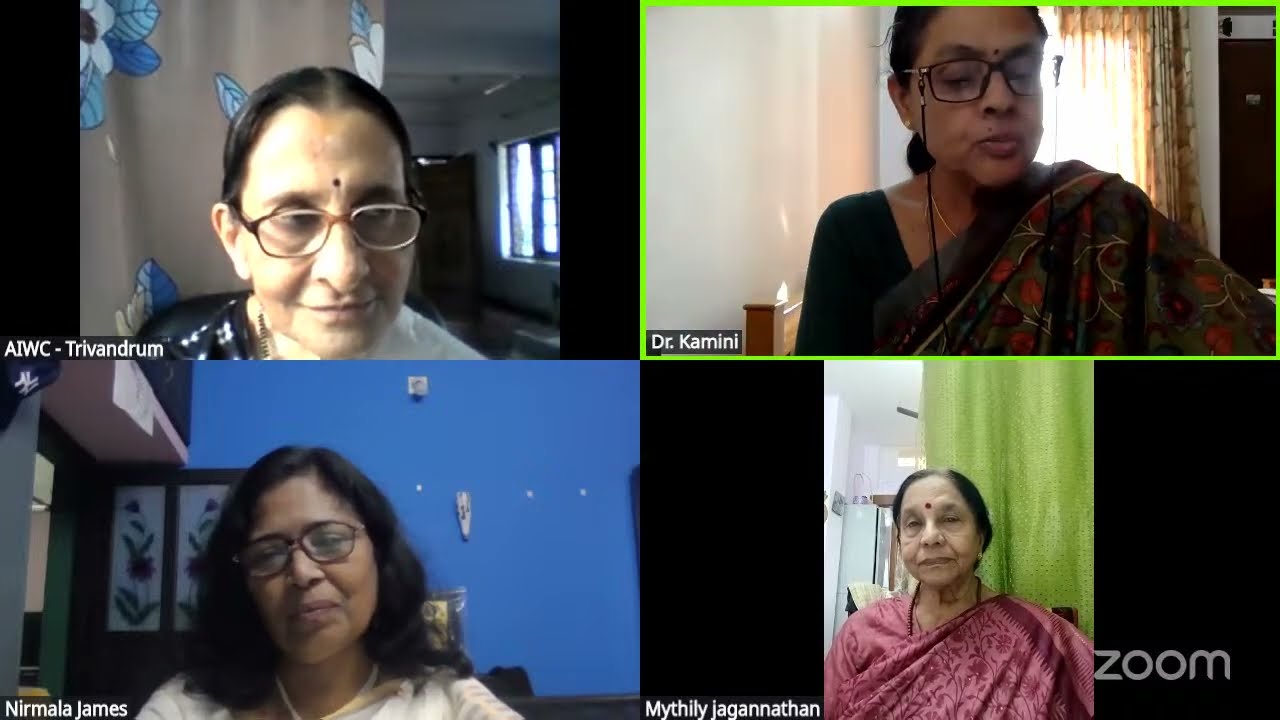 AIWC - Trivandrum - Recalling our Legacy - Dr E K Janaki Ammal - Talk by Smt Nirmala James