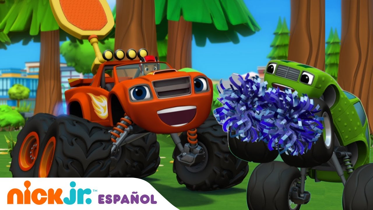 Blaze y los Monster Machines | ¡Blaze juega Truckball! | Nick Jr. en Español