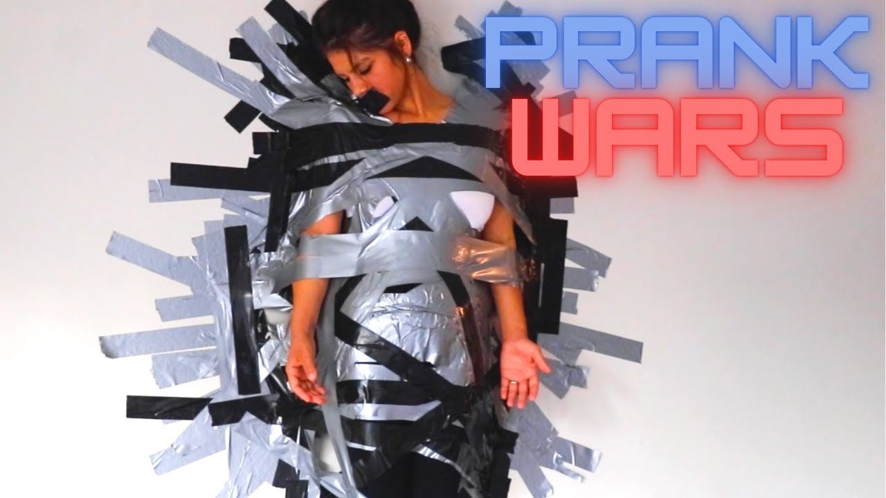 SURPRISE DUCT TAPE PRANK ON HER *I LEFT AND SHE CRIED* (emotional reaction)