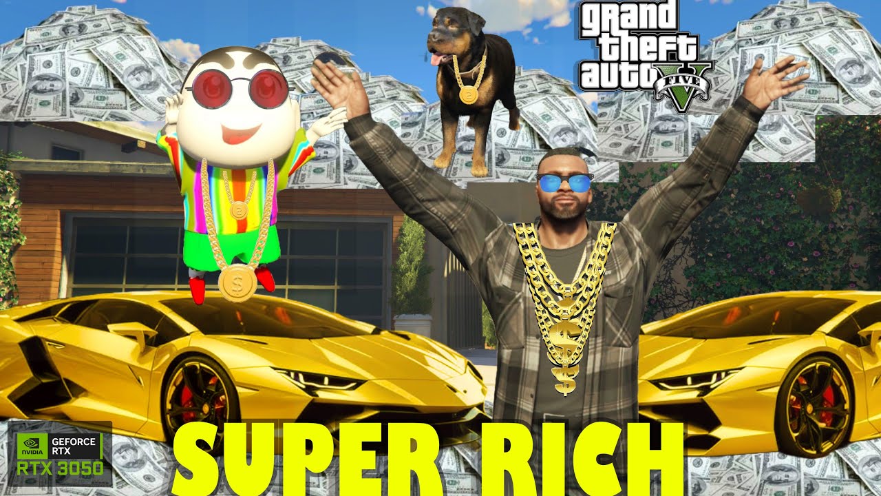 GTA 5 : SHINCHAN IS ULTRA RICH | MALAYALAM | ROLEPLAY |