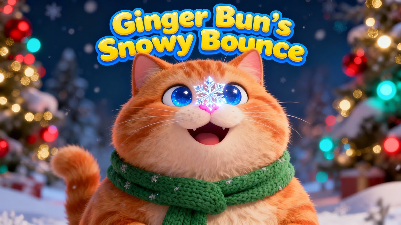 Wiggle & Jump! ❄️ Snowy Winter Workout with Ginger Bun 🐱 Kids Songs
