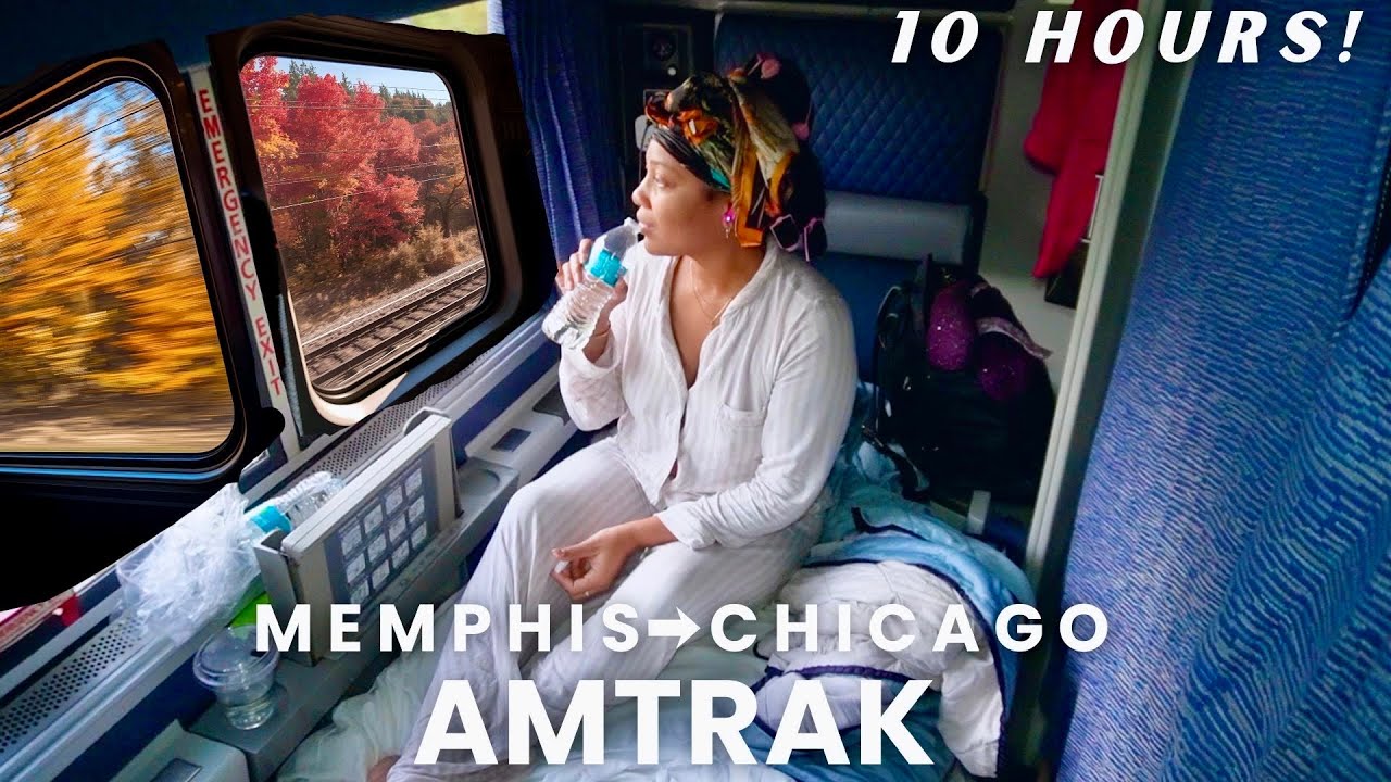 I Took A 10-Hour Sleeper Train Overnight From Memphis To Chicago | Roomette Tour + More