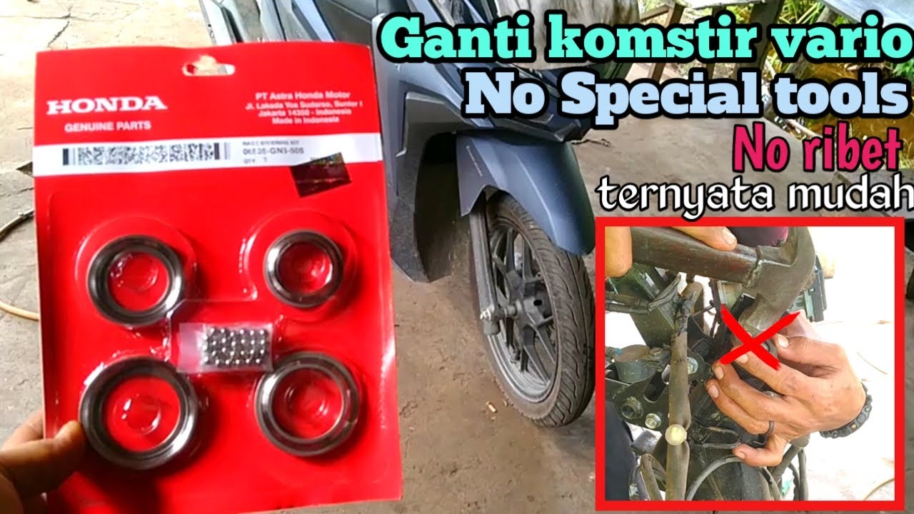 Cara ganti komstir honda vario 125/150 dengan alat seadanya