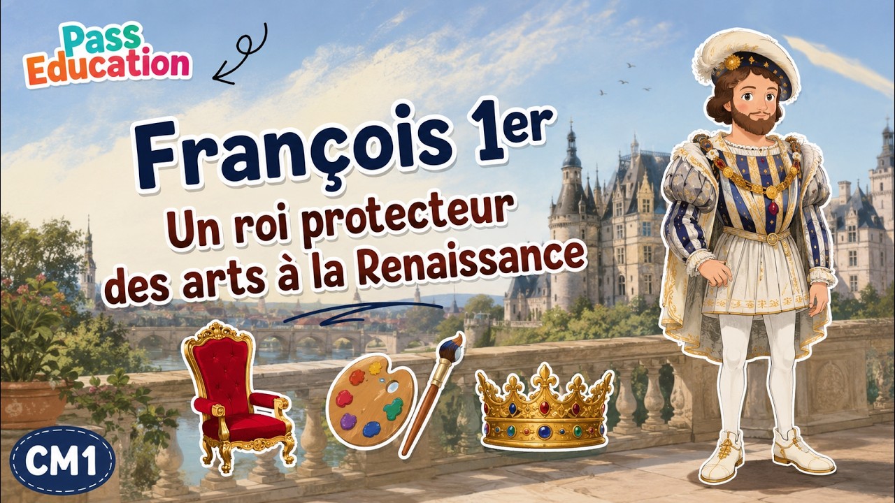 François 1er Un roi protecteur des arts à la Renaissance CM1  - Famille Pass'temps Leçon, Exercices