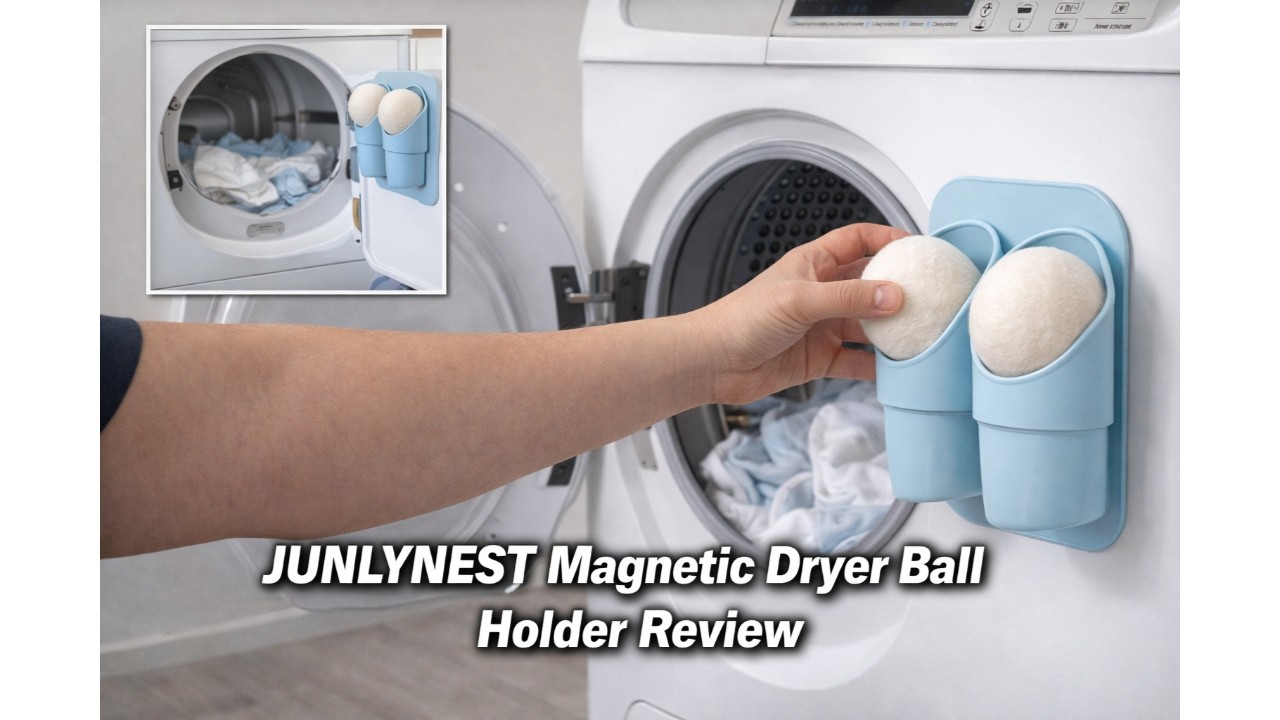 🧲 JUNLYNEST Magnetic Dryer Ball Holder Review 🧺