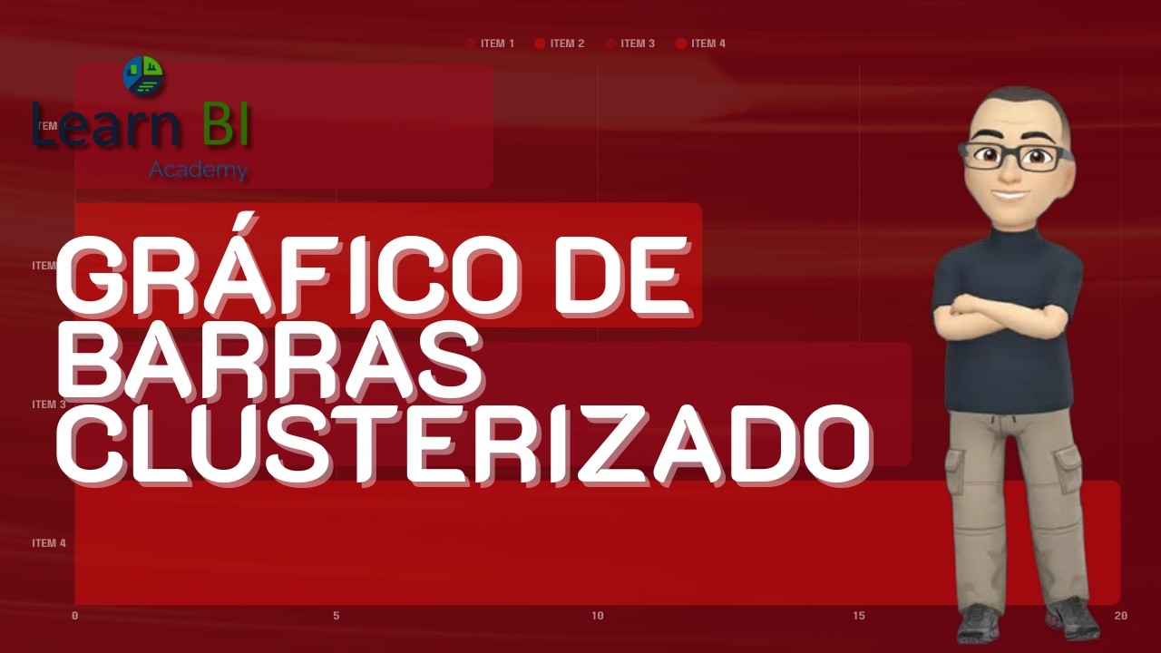 Gráfico de Barras Clusterizado em Power BI