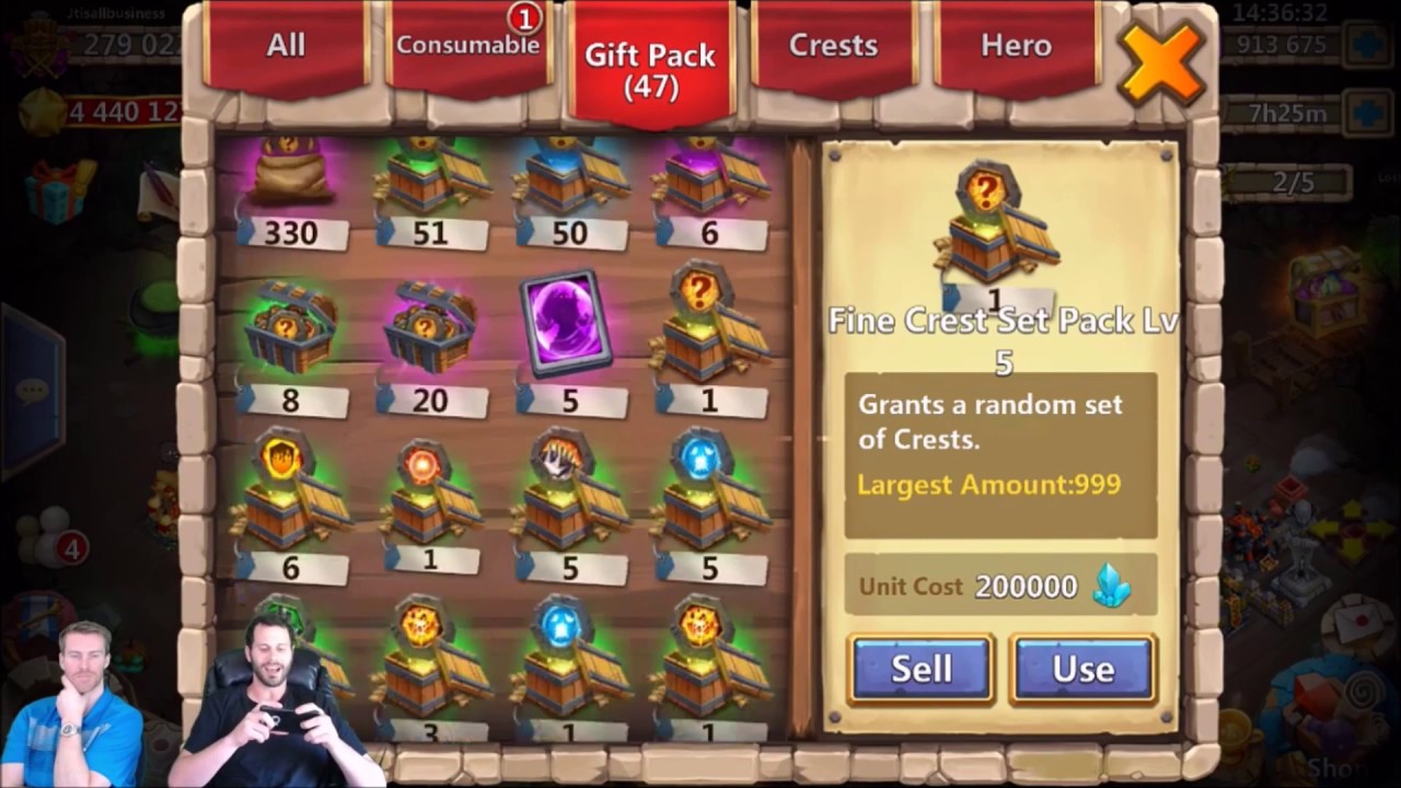 JT's Main 150 Talent Refresh Cards Live With Infinititman Castle Clash