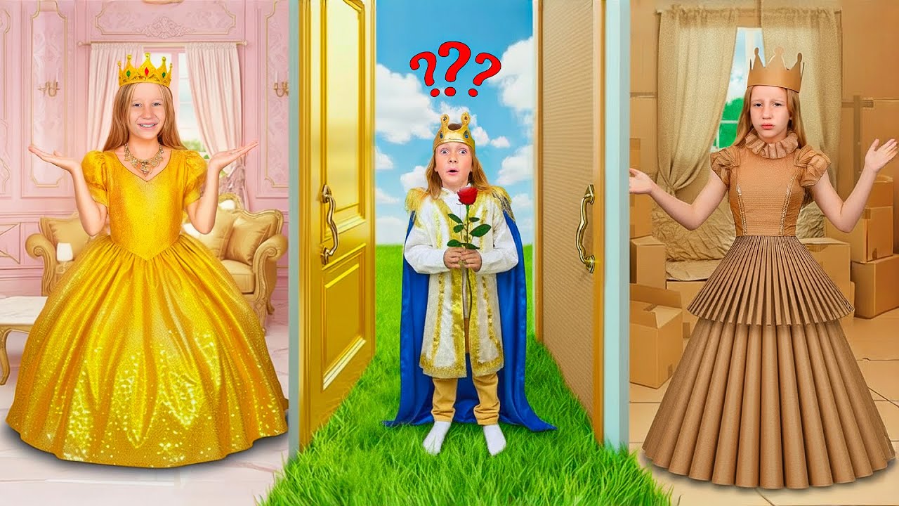 Nastya and the Poor and Rich Princess Story for kids