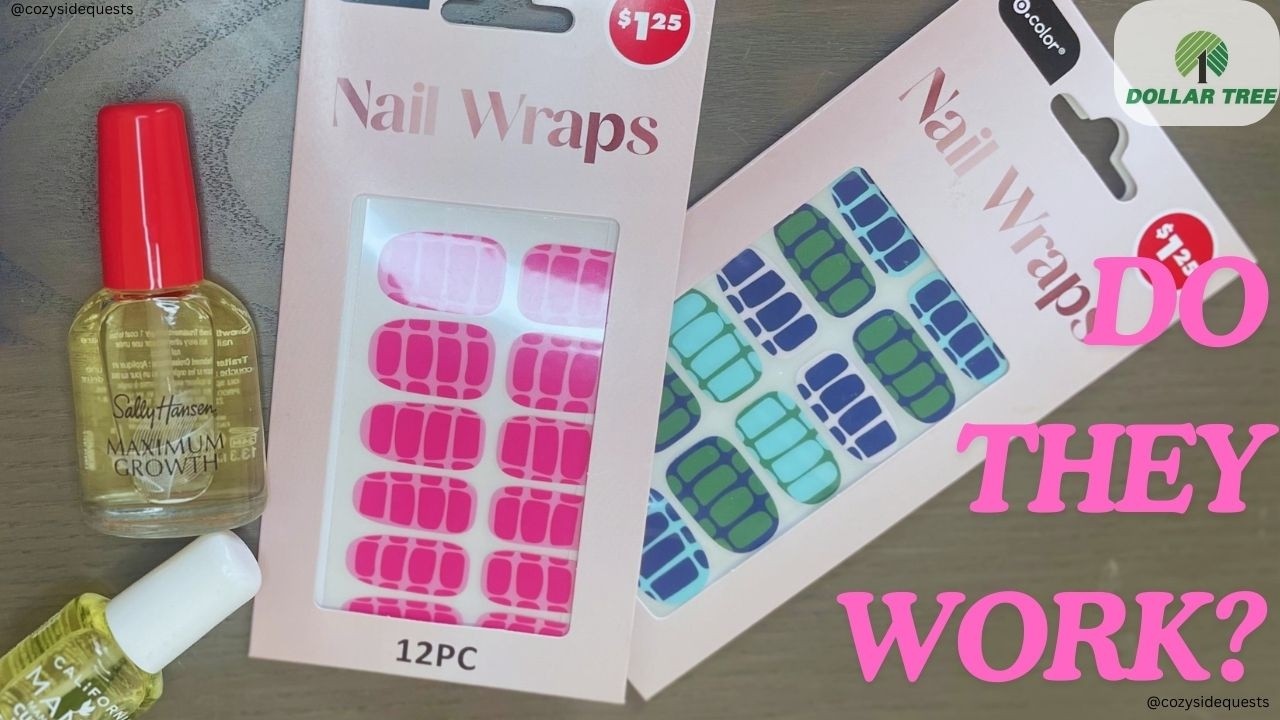 I Tried Dollar Tree Nail Wraps – Application & Removal Review