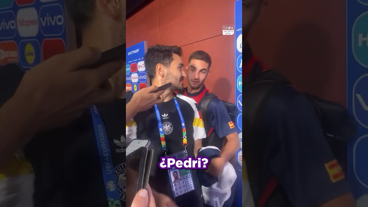 G&uuml;ndogan&rsquo;s priority was to check on Pedri&rsquo;s injury 🤕 by asking Ferran Torres, Barcelona teammates 🇪🇸