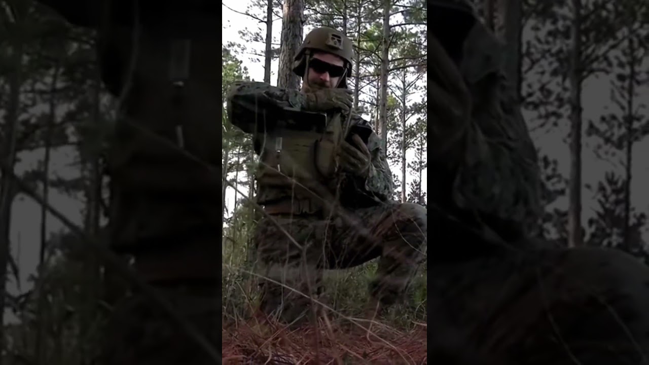Silent & Deadly: US Marines Forest Patrol and Tactical Movement! 🌲🎯#shorts