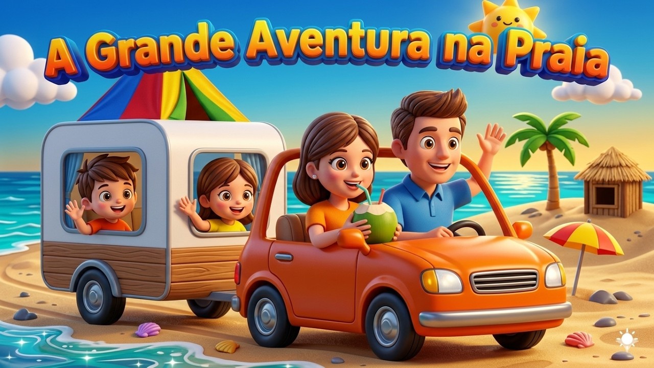 Praia, Sol e Diversão – Música Infantil Animada