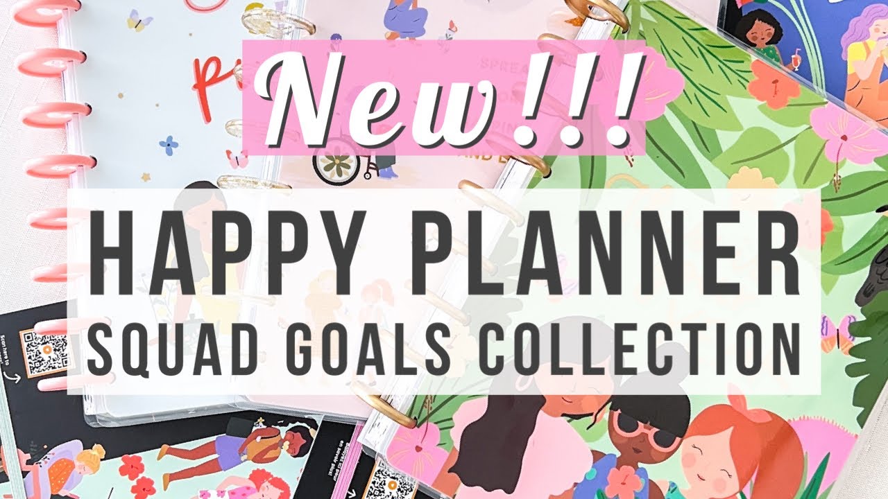 NEW Happy Planner Squad Goals 2023 Collection! 😍 Just Released! Sticker Book & Planner Flip Throughs