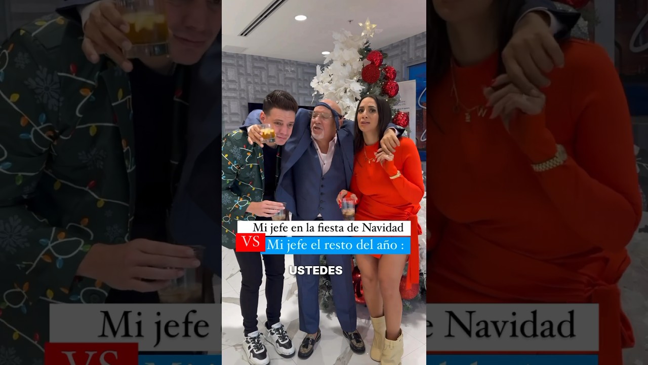 - Mi jefe en la fiesta de Navidad de la compa&ntilde;&iacute;a.