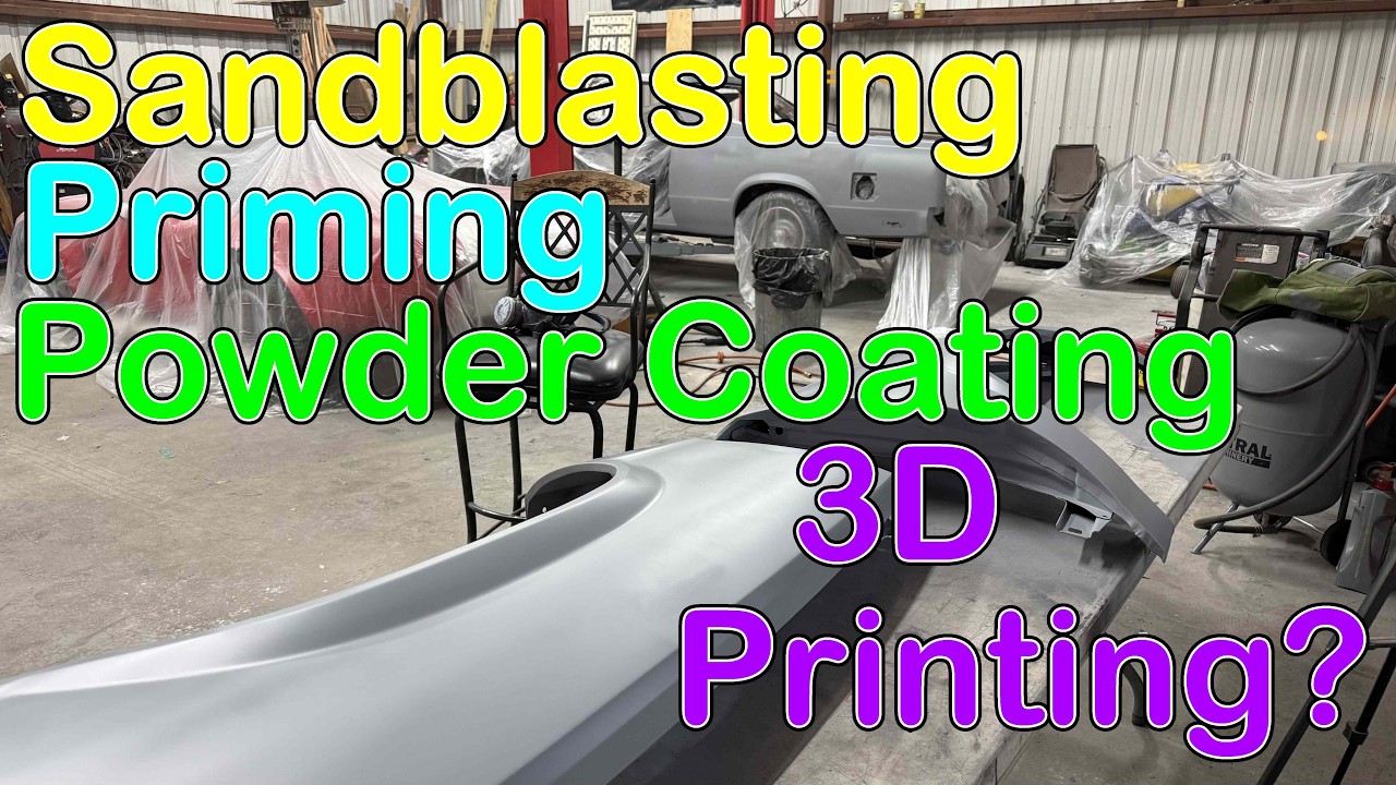 Sandblasting, Priming, Powder Coating, 3D Printing? A Lot Going On At The Garage!!!