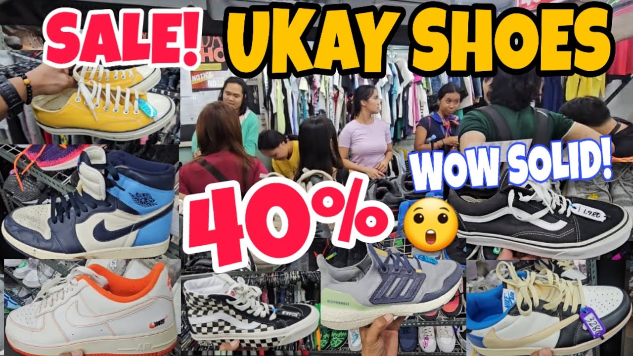 UKAY Ukay SHOES 40% SALE! JORDAN Nike VANS Adidas Asics Hoka at ibapa! Dami pa solid