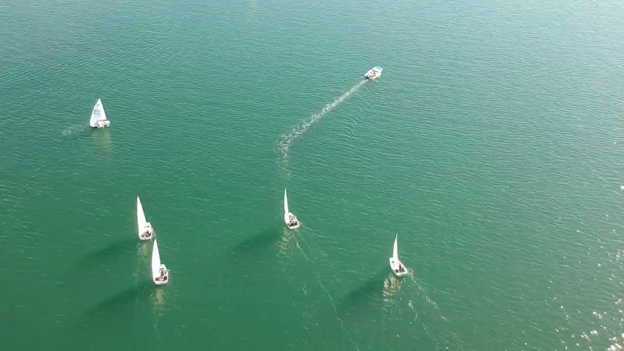 ABYC invite day 2, c1 start, and many fleets racing, light wind, extremely shifty, uncut 2