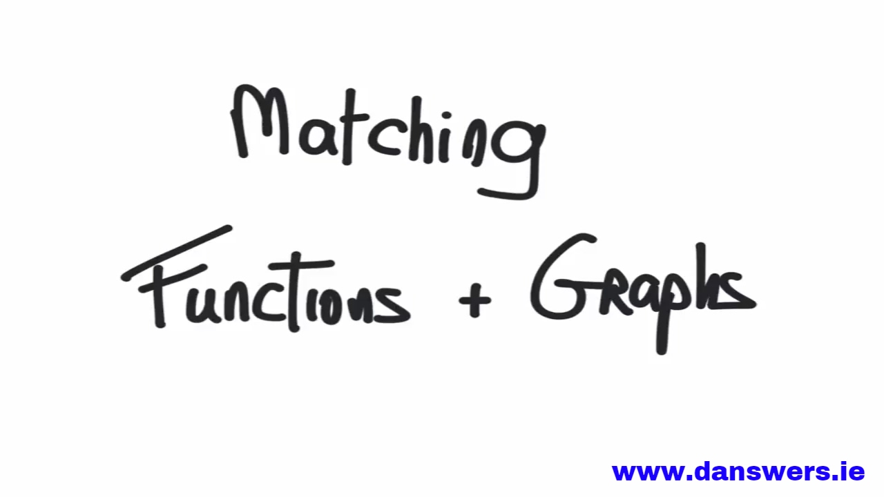 Junior Cert - Matching Functions with Graphs