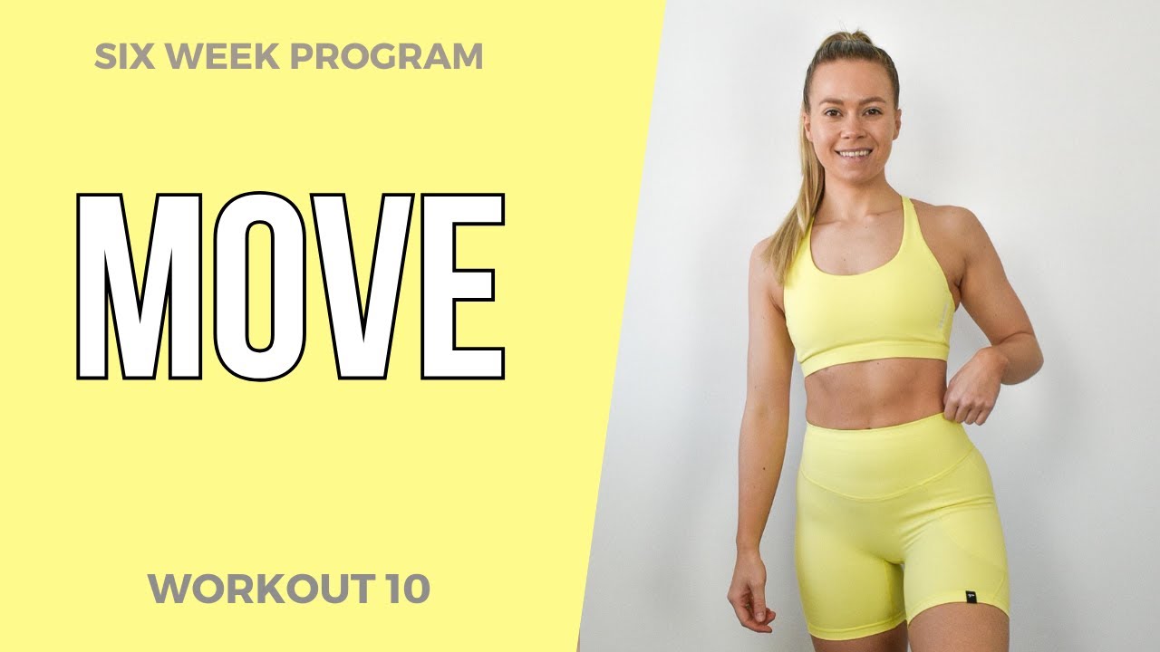 20 MIN FULL BODY CARDIO HIIT - Low impact, no equipment // MOVE WORKOUT 10