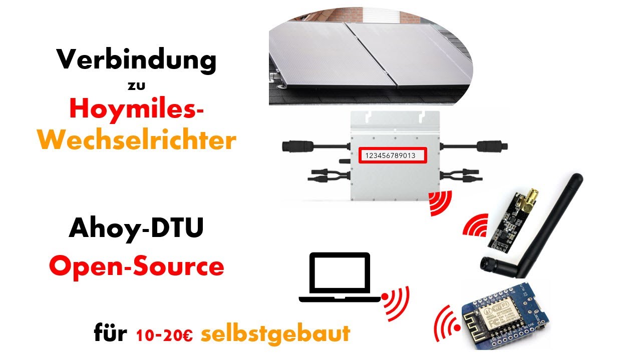 Hoymiles Wechselrichter selbst auslesen und konfigurieren / Ahoy - DTU / DIY / Solaranlage