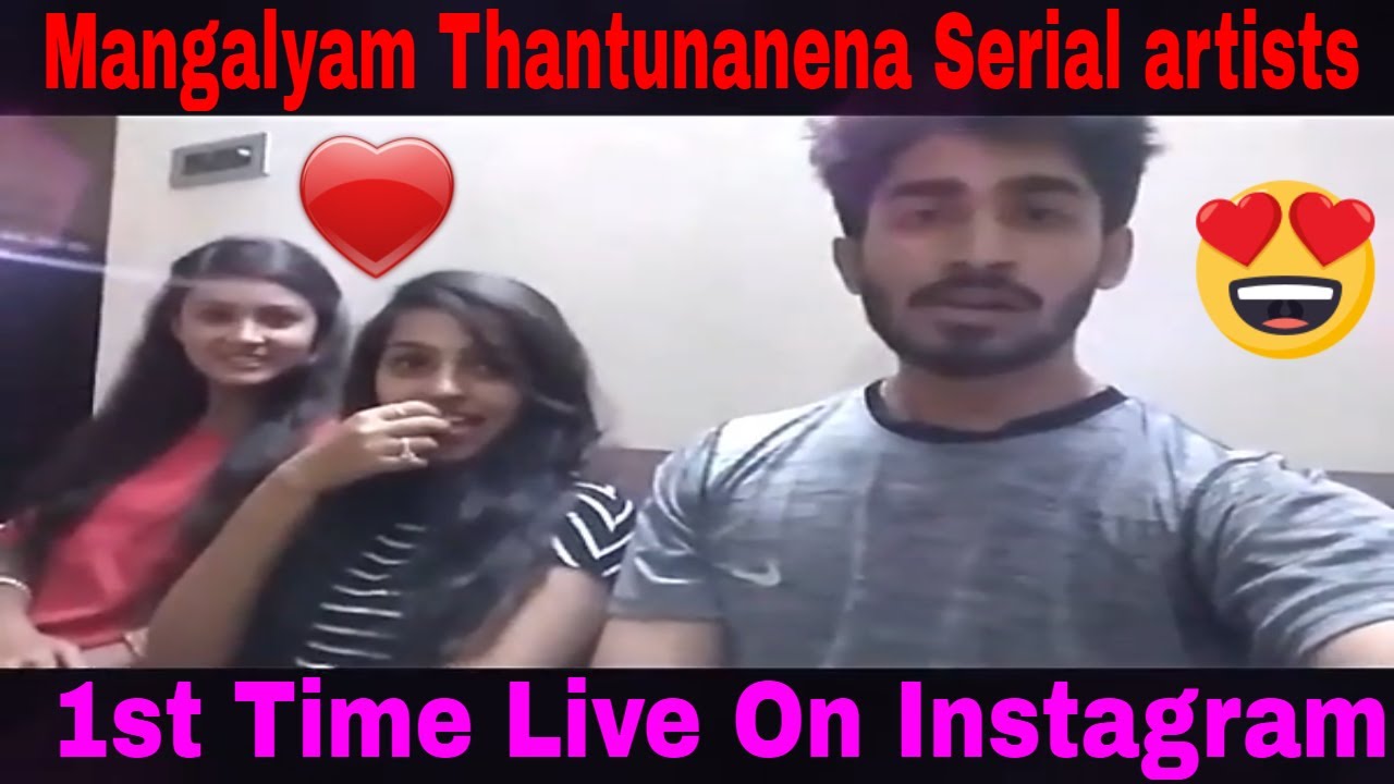 Mangalyam Thantunanena Serial artists First time live on Instagram