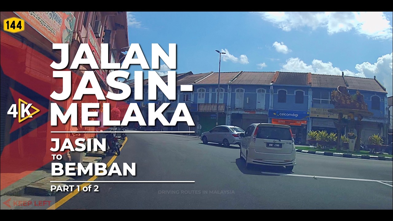 [4K] FT144 | JALAN JASIN-MELAKA - Jasin to Bemban (Part 1/2)