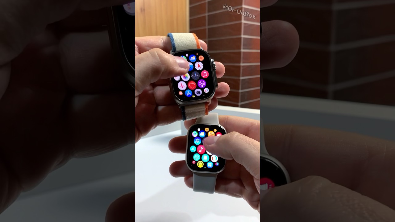 Apple Watch Ultra 2 vs HK9 Pro Plus AMOLED SmartWatch #shorts #short #viral #video #trending #gadget